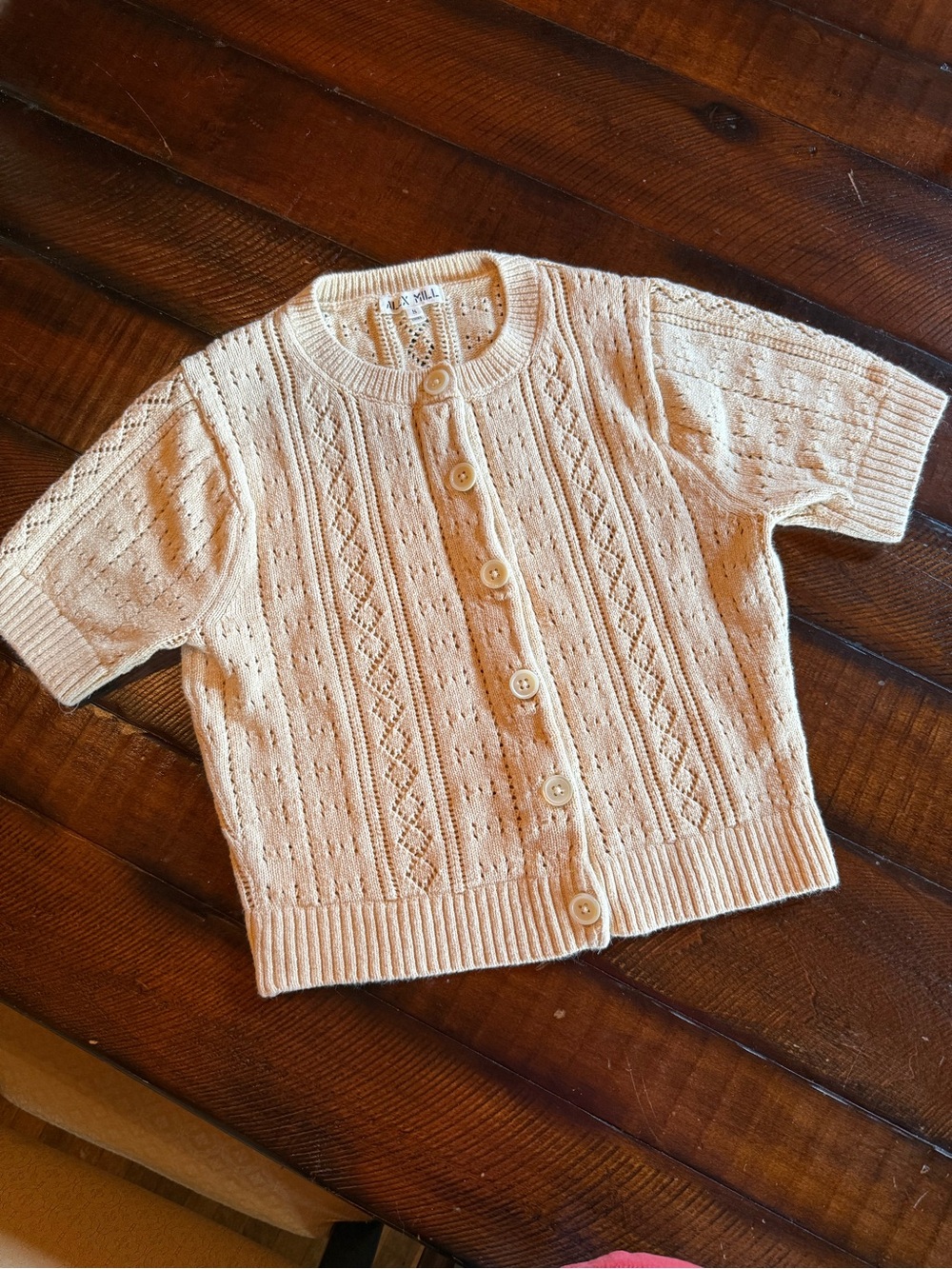 Evereve Alex Mill Elle Pointelle Cardigan